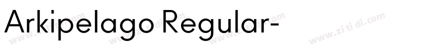 Arkipelago Regular字体转换
